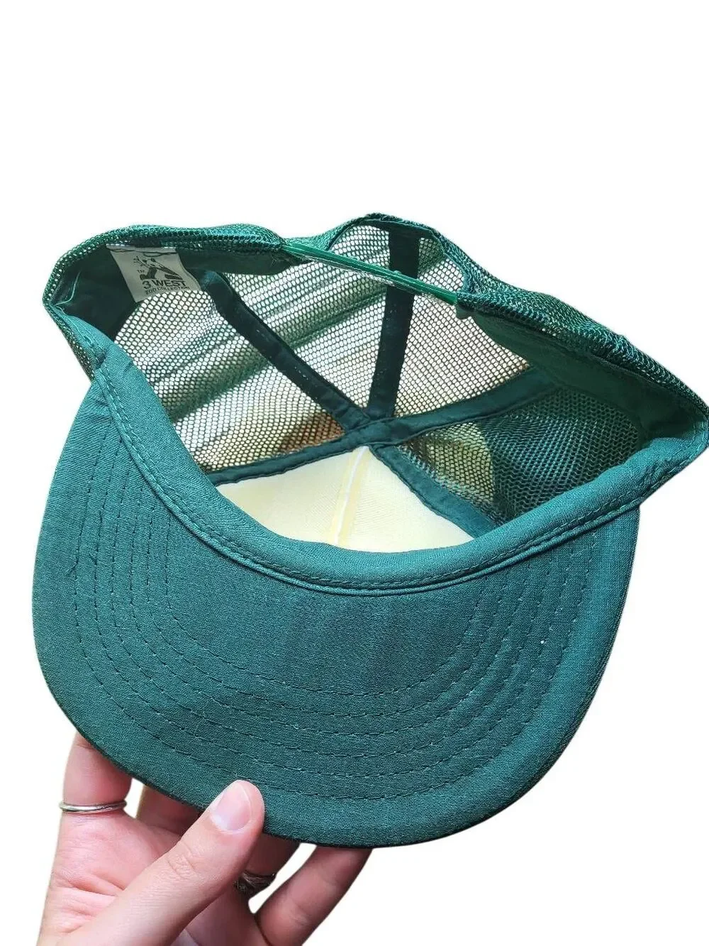 Vintage 1983 Hat Smokey the Bear Plush Stuffed Snapback Trucker Mesh Small